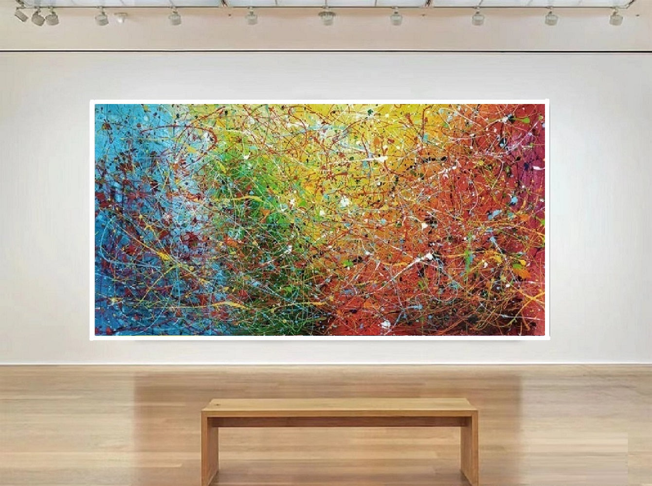 Handcrafted Abstract Painting Fine Art For Homedecor MA1070B