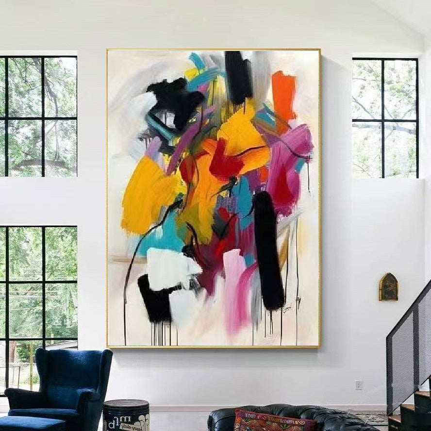 Handcrafted Abstract Painting Fine Wall Art For Homedecor AB0002A