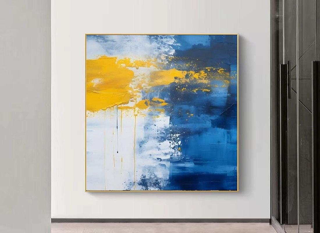 Handcrafted Abstract Painting, Modern Wall Art for Home Decor AB0007C