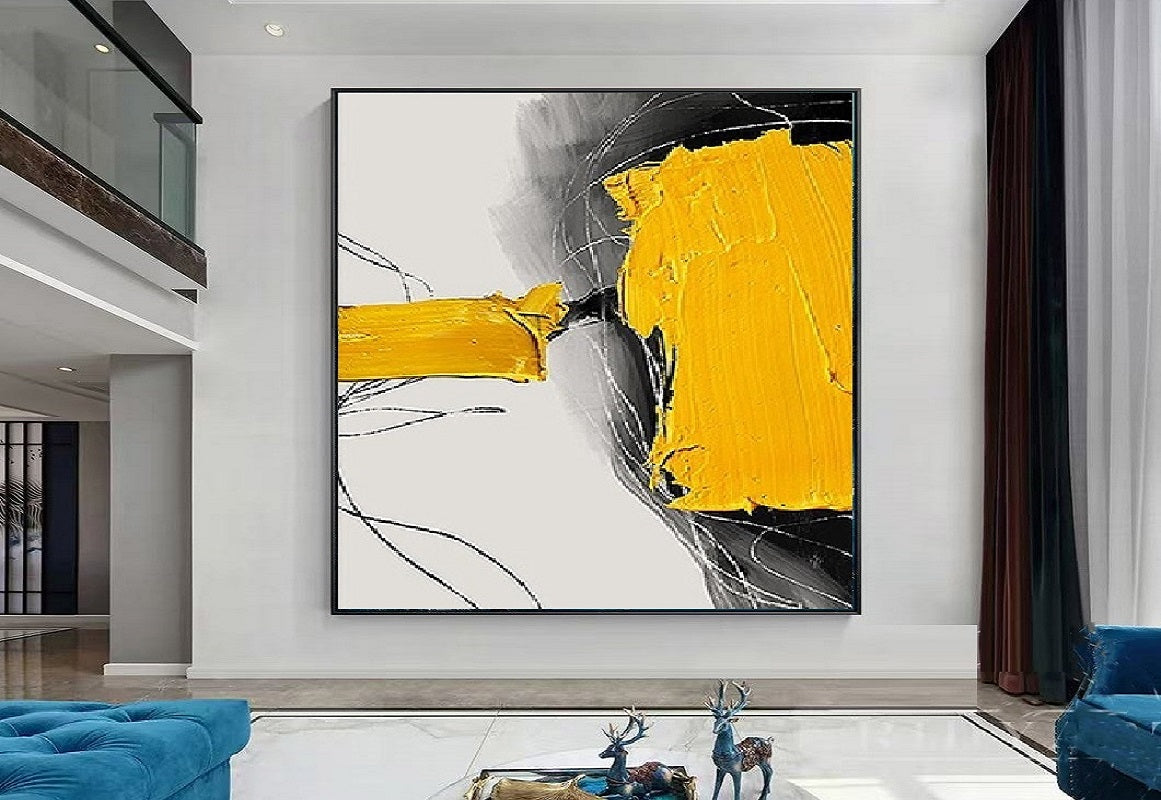 Handcrafted Abstract Painting, Modern Wall Art for Home Decor AB0011C