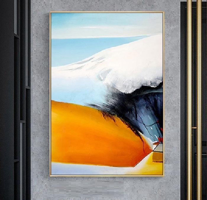 Handcrafted Abstract Painting, Modern Wall Art for Home Decor AB0016A