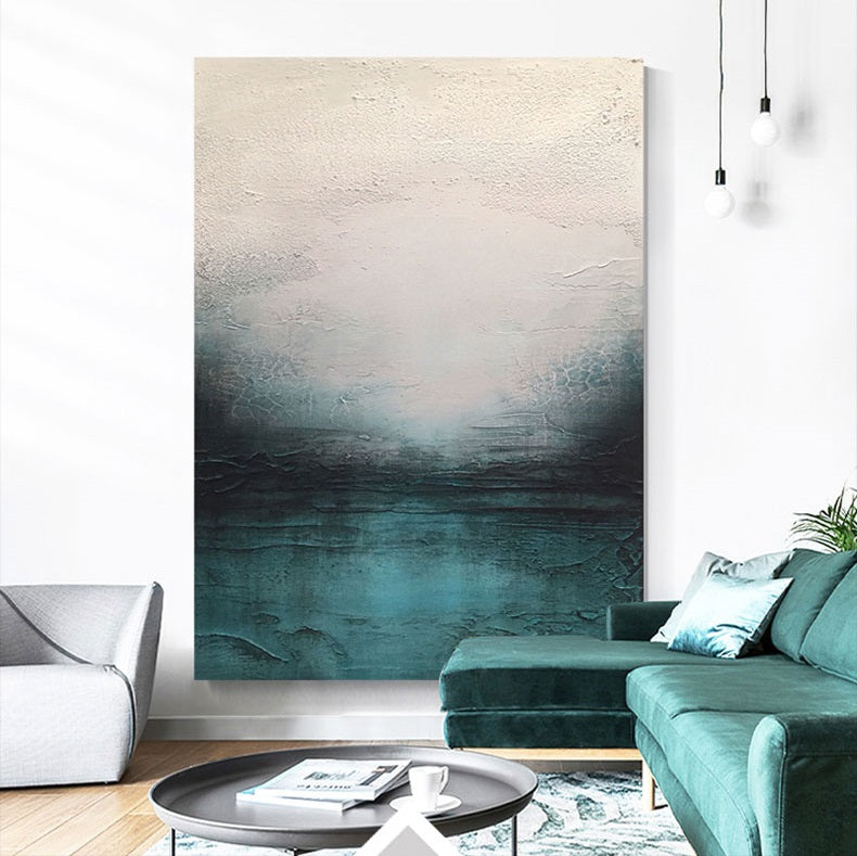 Handcrafted Abstract Painting, Modern Wall Art for Home Decor AB0018A