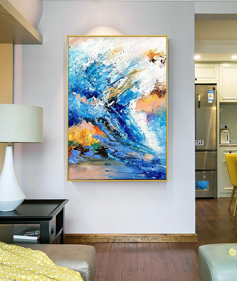 Handcrafted Abstract Painting Fine Wall Art For Homedecor AB0021A