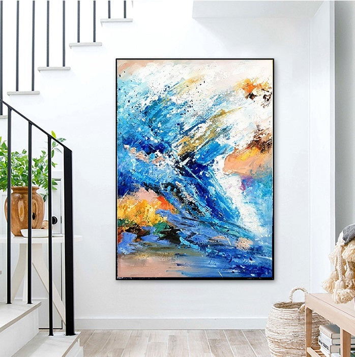 Handcrafted Abstract Painting Fine Wall Art For Homedecor AB0021A