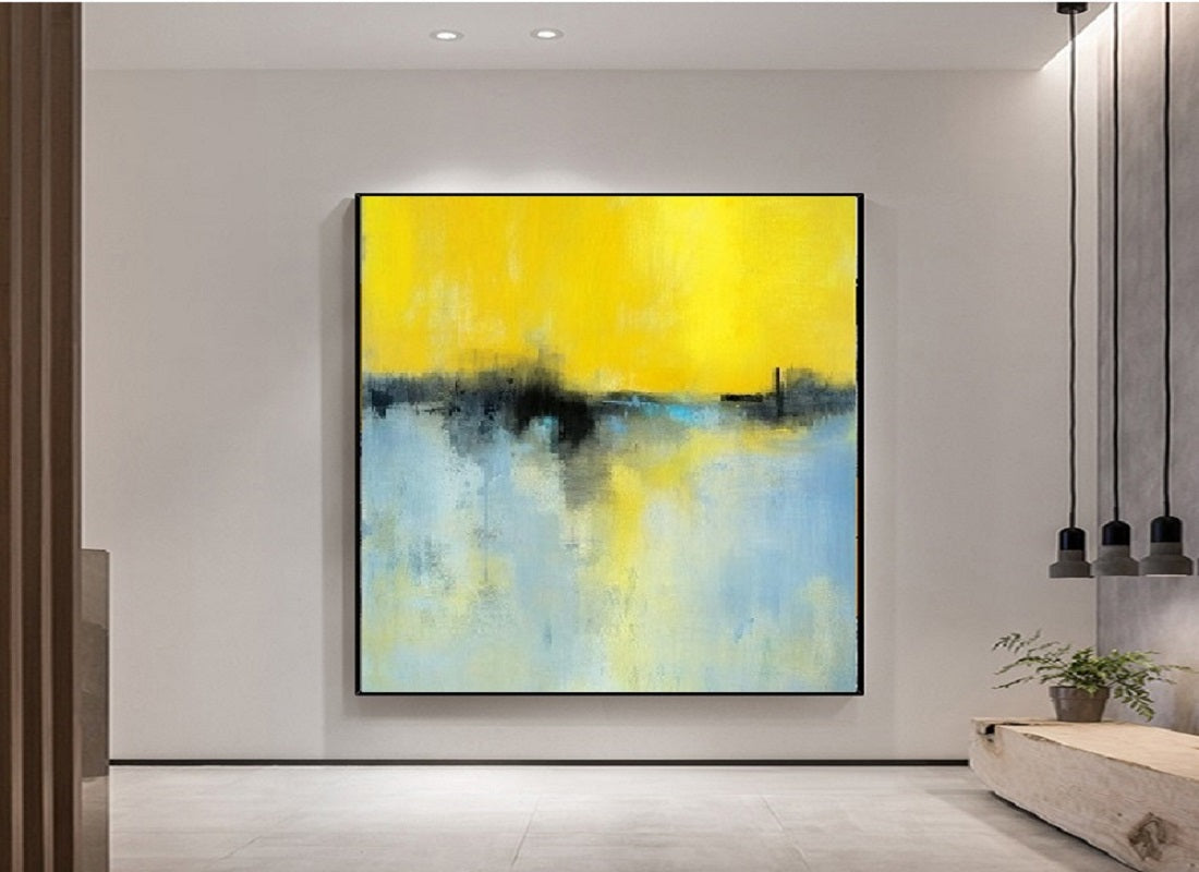 Handcrafted Abstract Painting, Modern Wall Art for Home Decor AB0035C