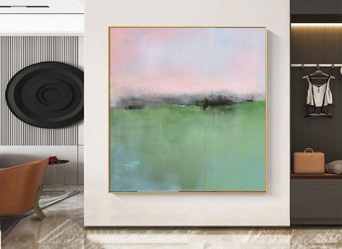 Handcrafted Abstract Painting, Modern Wall Art for Home Decor AB0036C