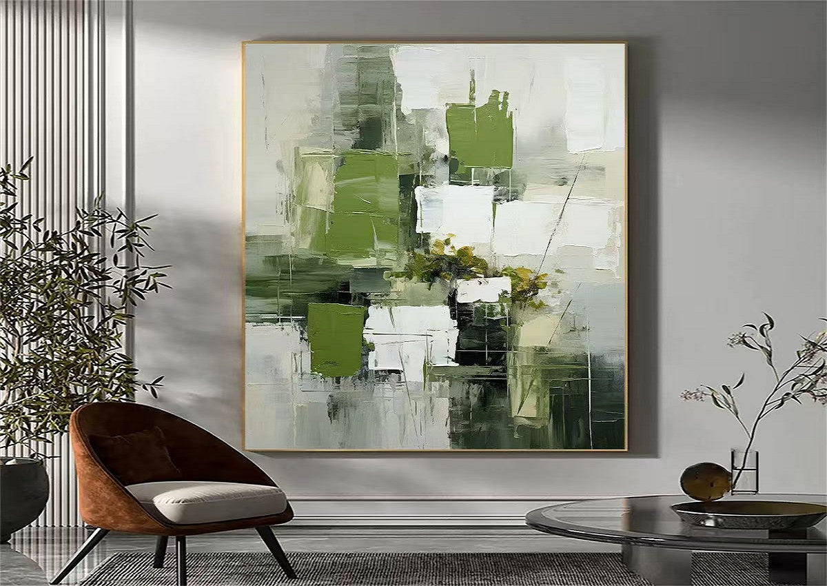 Handcrafted Abstract Painting, Modern Wall Art for Home Decor AB0039C