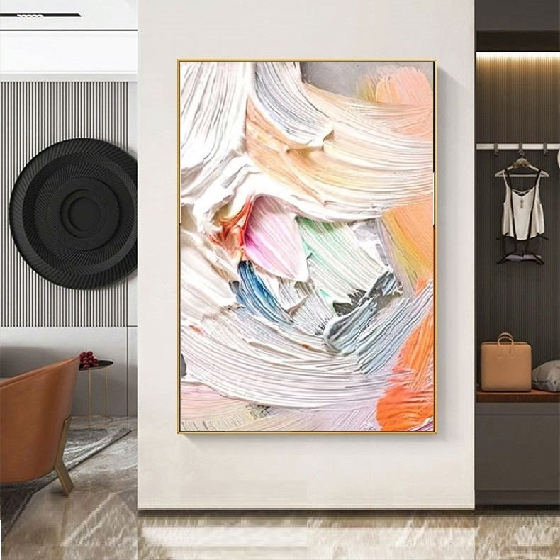 Handcrafted Abstract Painting, Modern Wall Art for Home Decor AB0041A
