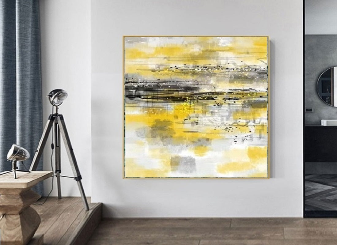 Handcrafted Abstract Painting, Modern Wall Art for Home Decor AB0042C