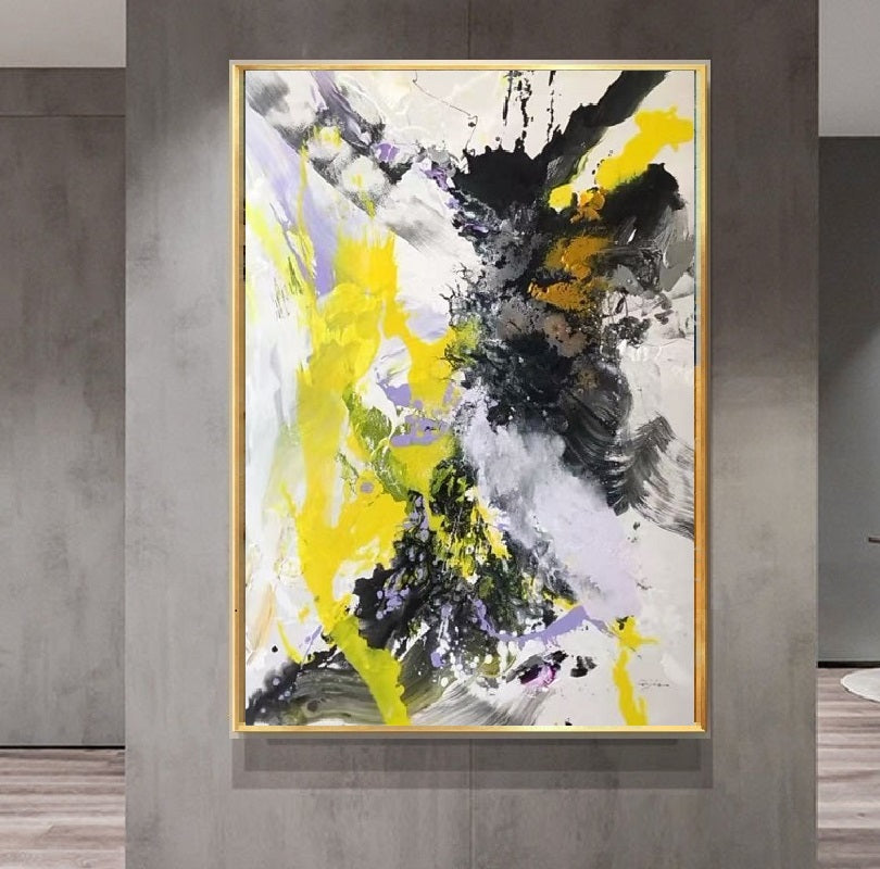 Handcrafted Abstract Painting, Modern Wall Art for Home Decor AB0044A