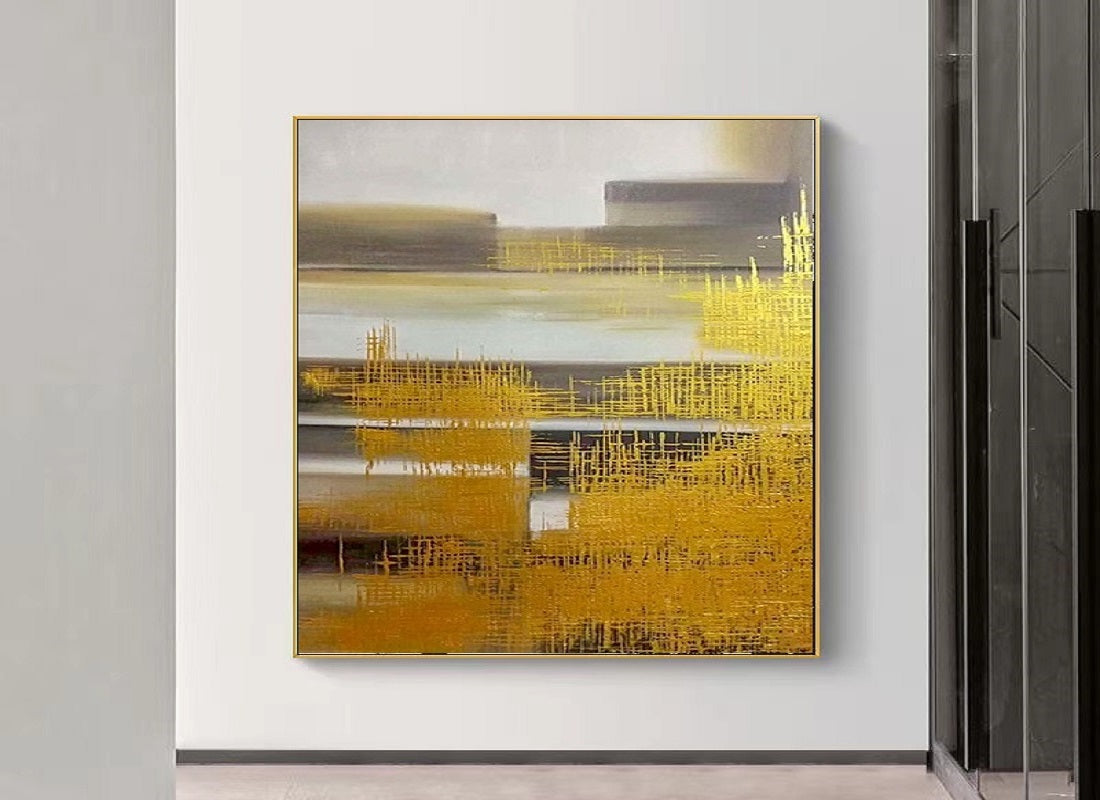 Handcrafted Abstract Painting, Modern Wall Art for Home Decor AB0047C