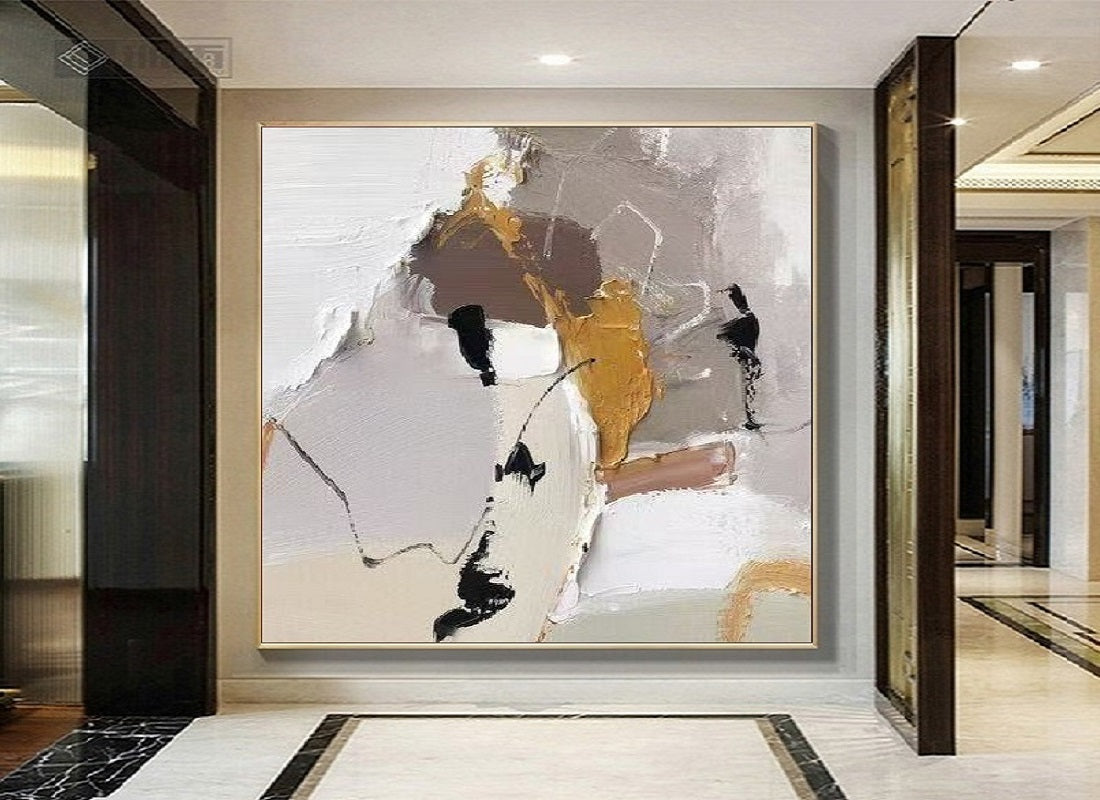 Handcrafted Abstract Painting, Modern Wall Art for Home Decor AB0049C