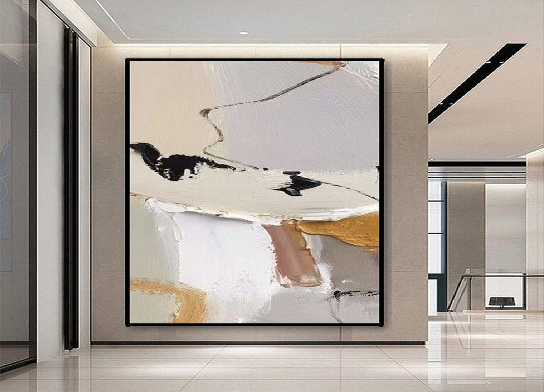 Handcrafted Abstract Painting, Modern Wall Art for Home Decor AB0050C