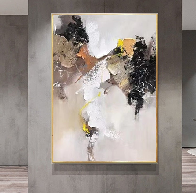 Handcrafted Abstract Painting, Modern Wall Art for Home Decor AB0053A