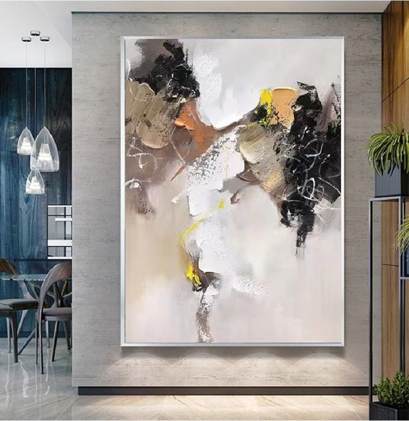 Handcrafted Abstract Painting, Modern Wall Art for Home Decor AB0053A