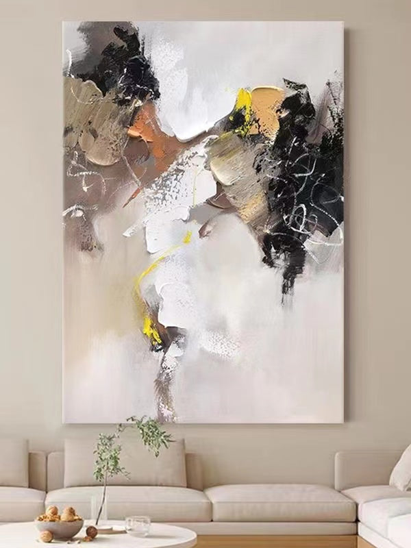 Handcrafted Abstract Painting, Modern Wall Art for Home Decor AB0053A