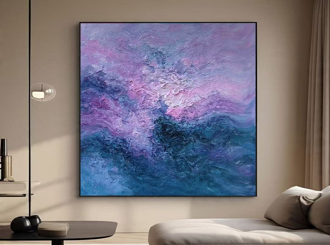 Handcrafted Abstract Painting, Modern Wall Art for Home Decor AB0056C