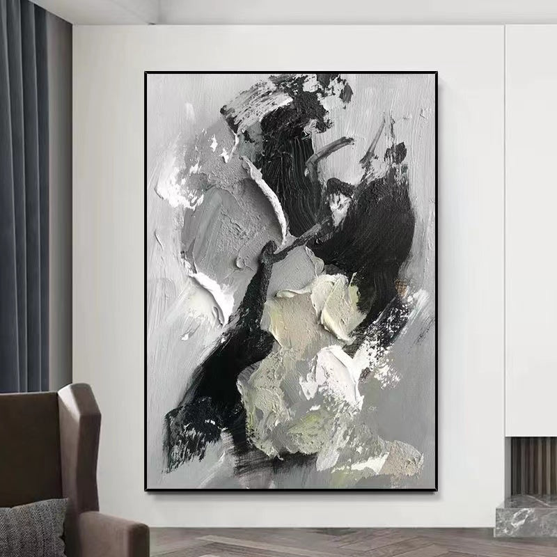 Handcrafted Abstract Painting, Modern Wall Art for Home Decor AB0057A