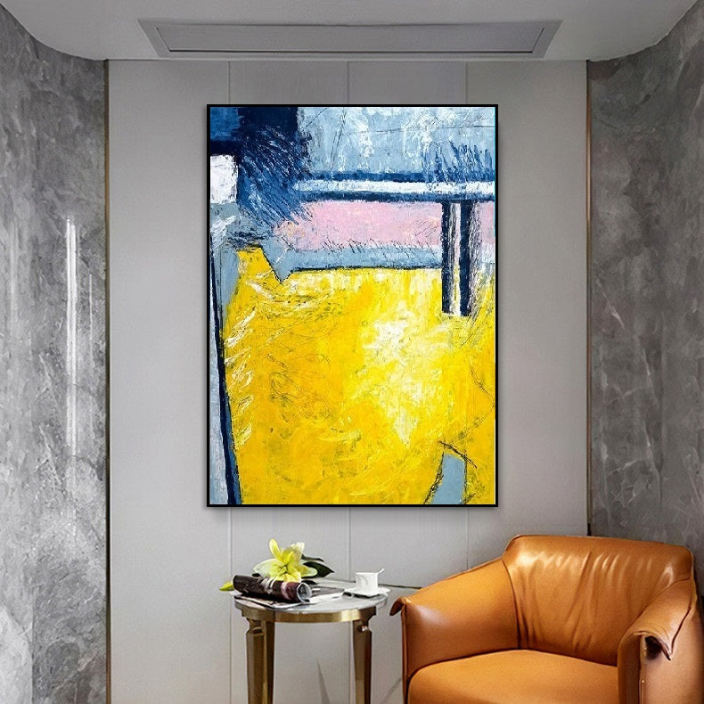 Handcrafted Abstract Painting, Modern Wall Art for Home Decor AB0064A