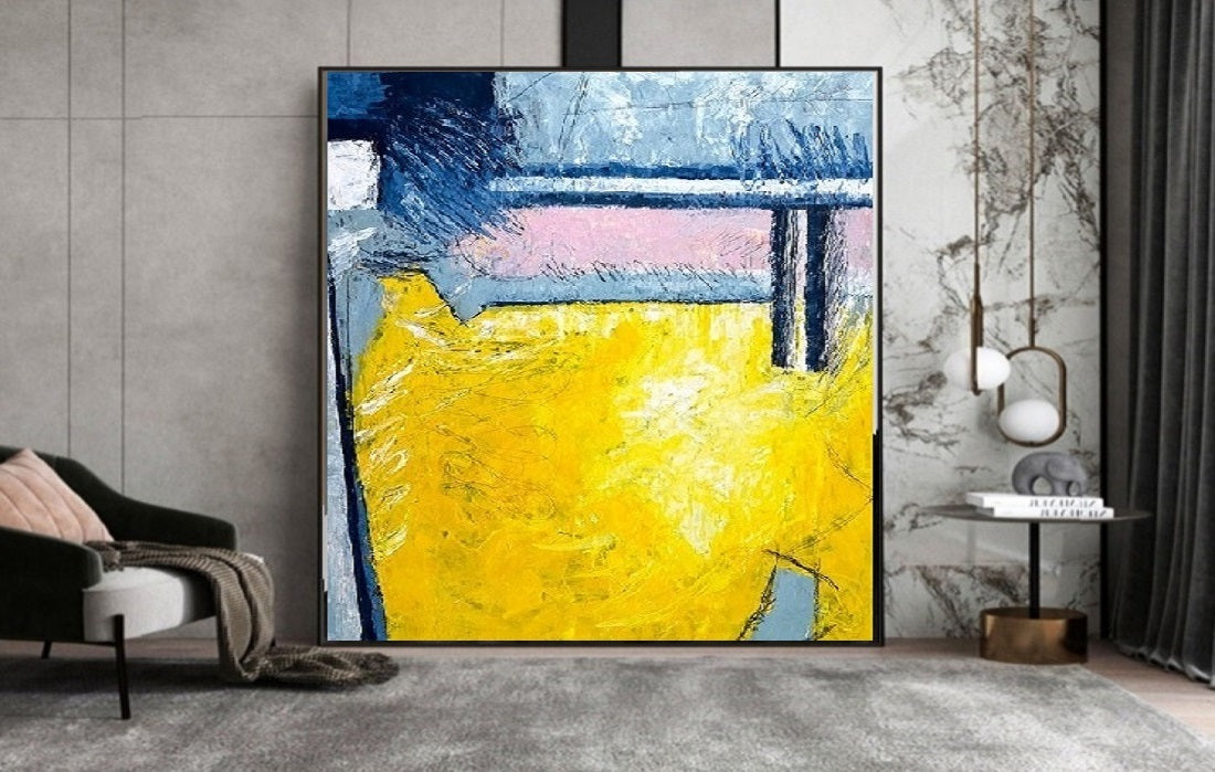 Handcrafted Abstract Painting, Modern Wall Art for Home Decor AB0064C