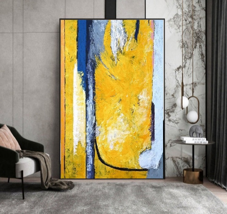Handcrafted Abstract Painting, Modern Wall Art for Home Decor AB0065A