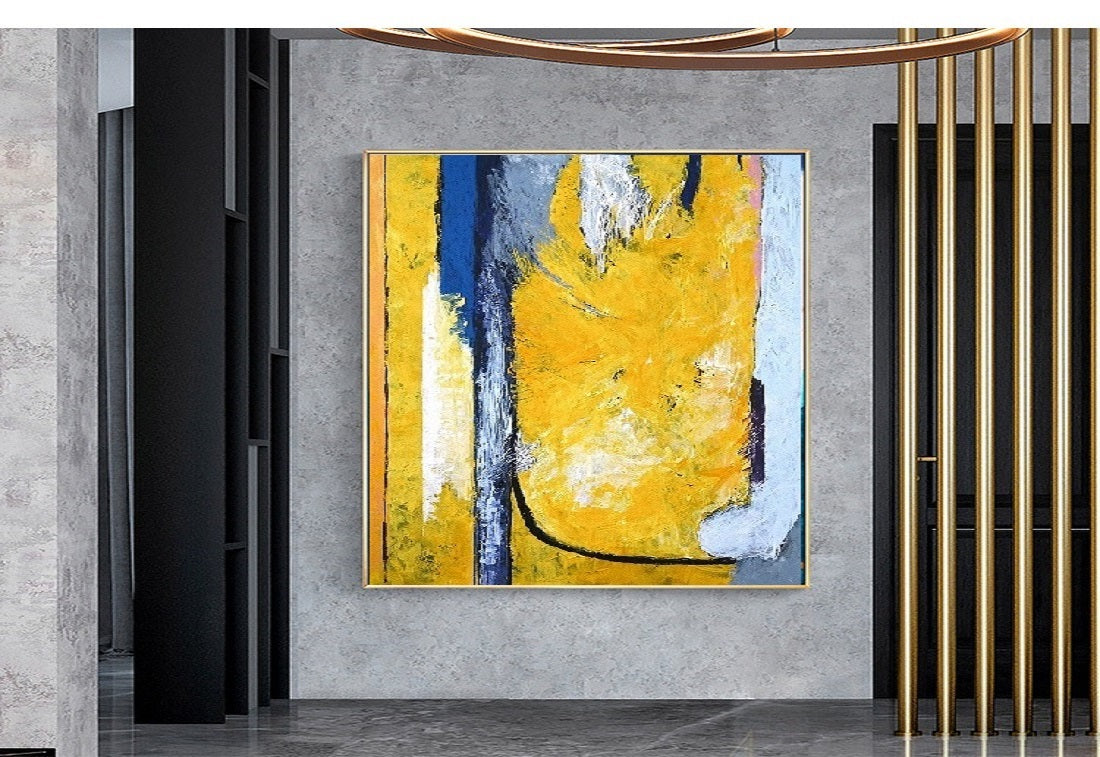 Handcrafted Abstract Painting, Modern Wall Art for Home Decor AB0065C
