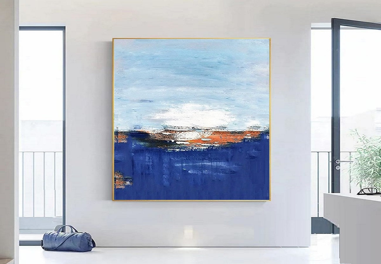 Handcrafted Abstract Painting, Modern Wall Art for Home Decor AB0068C