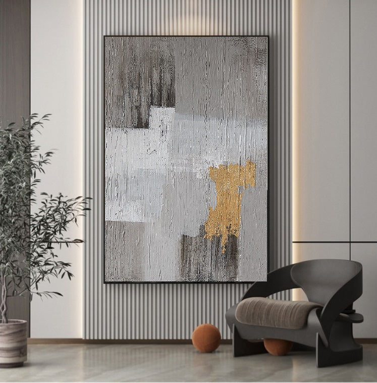 Handcrafted Abstract Painting, Modern Wall Art for Home Decor AB0071A