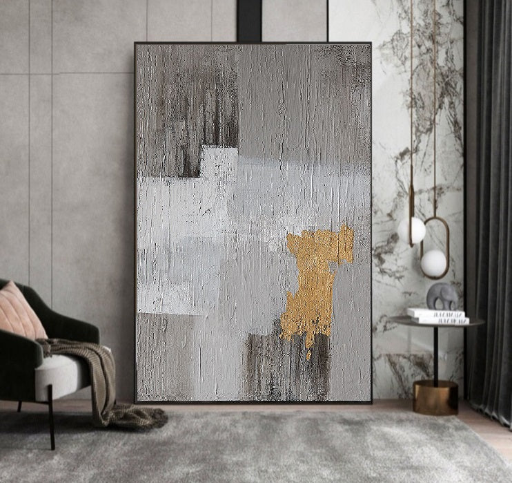 Handcrafted Abstract Painting, Modern Wall Art for Home Decor AB0071A