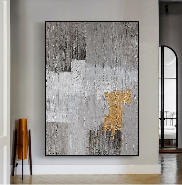 Handcrafted Abstract Painting, Modern Wall Art for Home Decor AB0071A