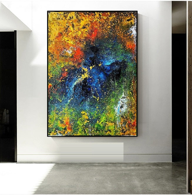 Handcrafted Abstract Painting, Modern Wall Art for Home Decor AB0072A