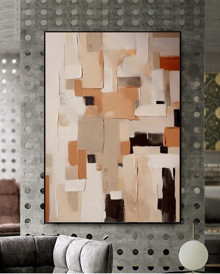Handcrafted Abstract Painting, Modern Wall Art for Home Decor AB0073A