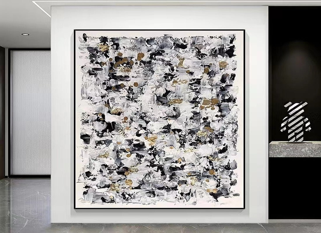 Handcrafted Abstract Painting, Modern Wall Art for Home Decor AB0075C