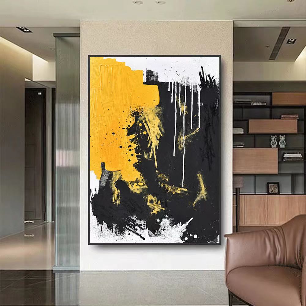 Handcrafted Abstract Painting, Modern Wall Art for Home Decor AB0078A