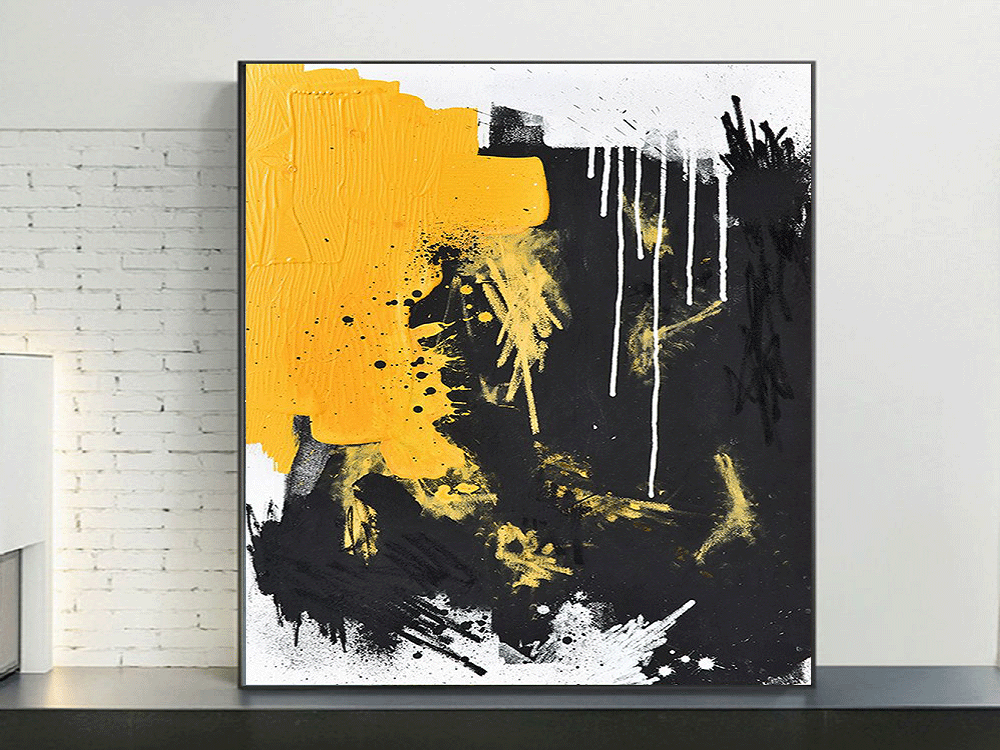 Handcrafted Abstract Painting, Modern Wall Art for Home Decor AB0078C