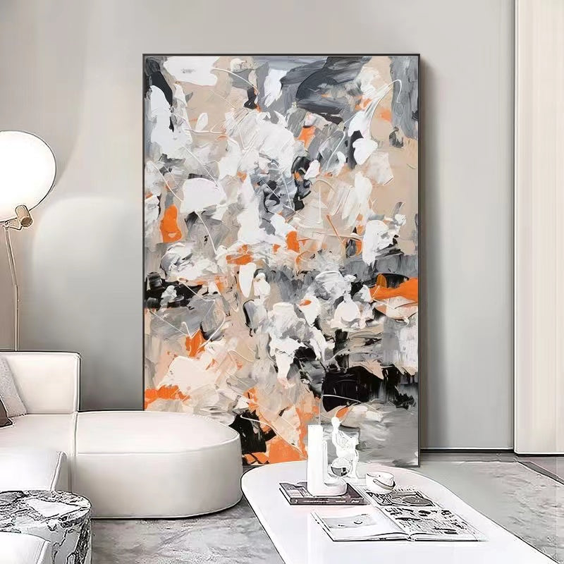 Handcrafted Abstract Painting, Modern Wall Art for Home Decor AB0082A