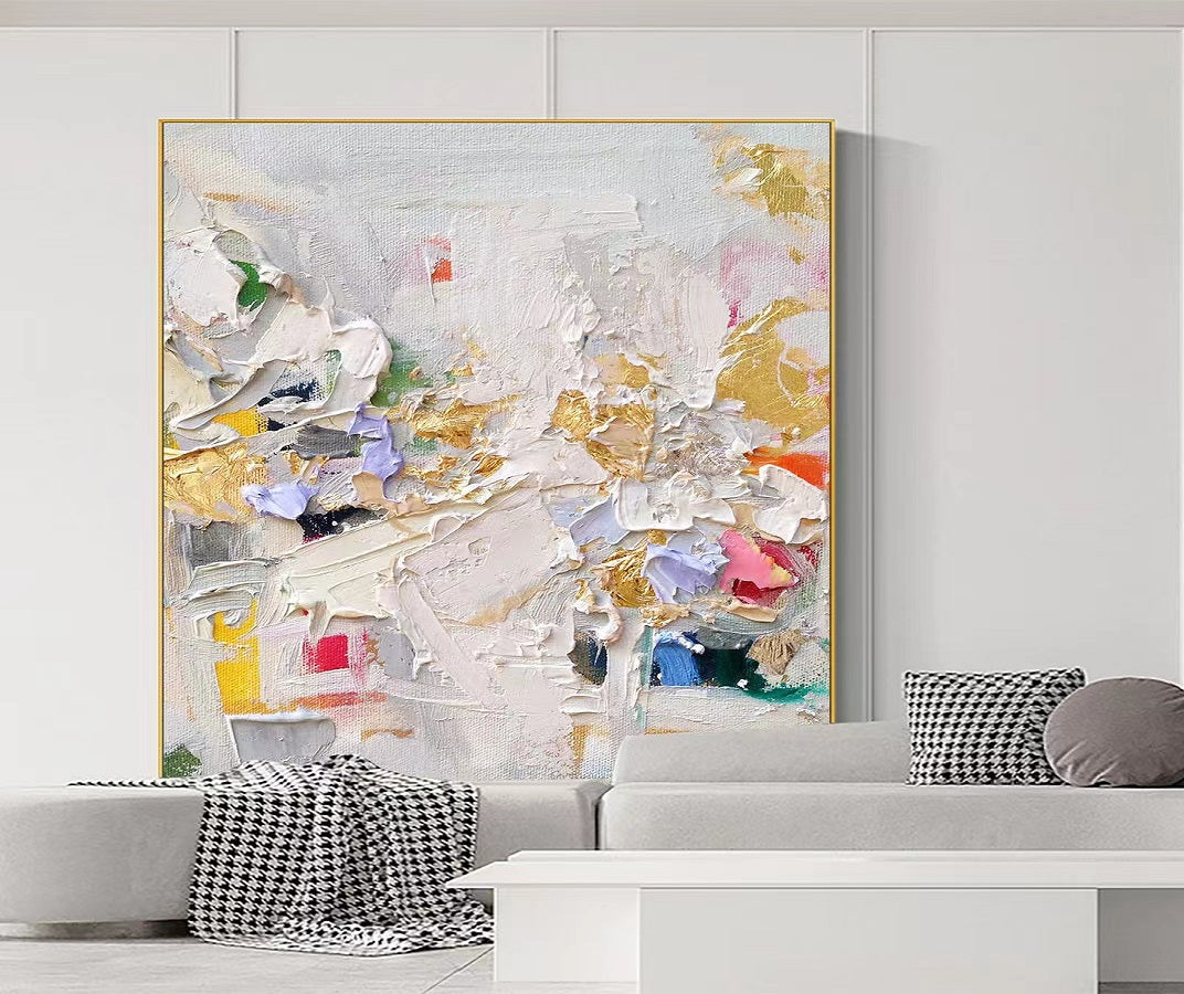 Handcrafted Abstract Painting, Modern Wall Art for Home Decor AB0083C