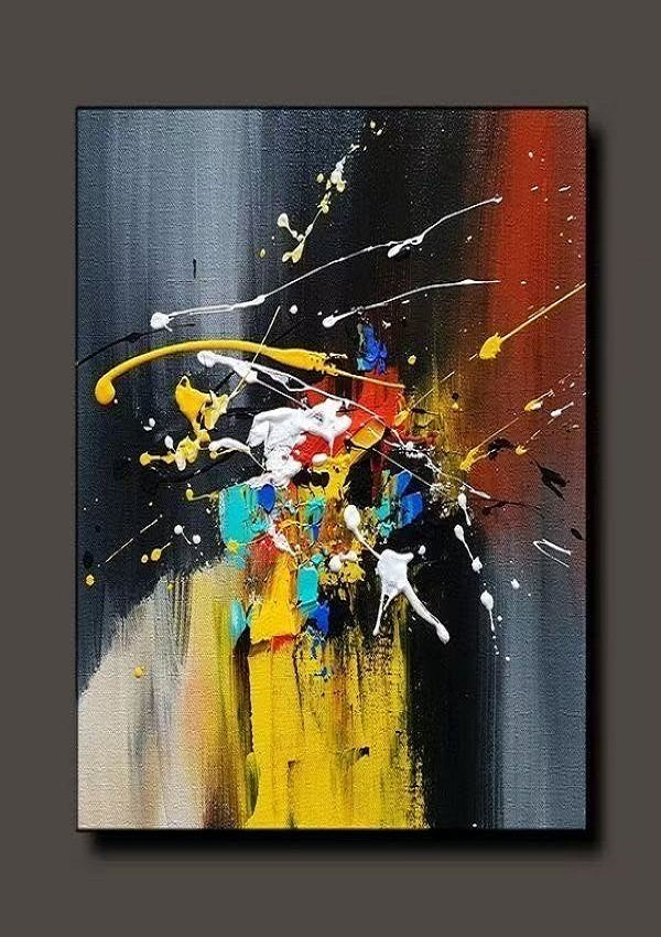 Handcrafted Abstract Painting, Modern Wall Art for Home Decor AB0085A