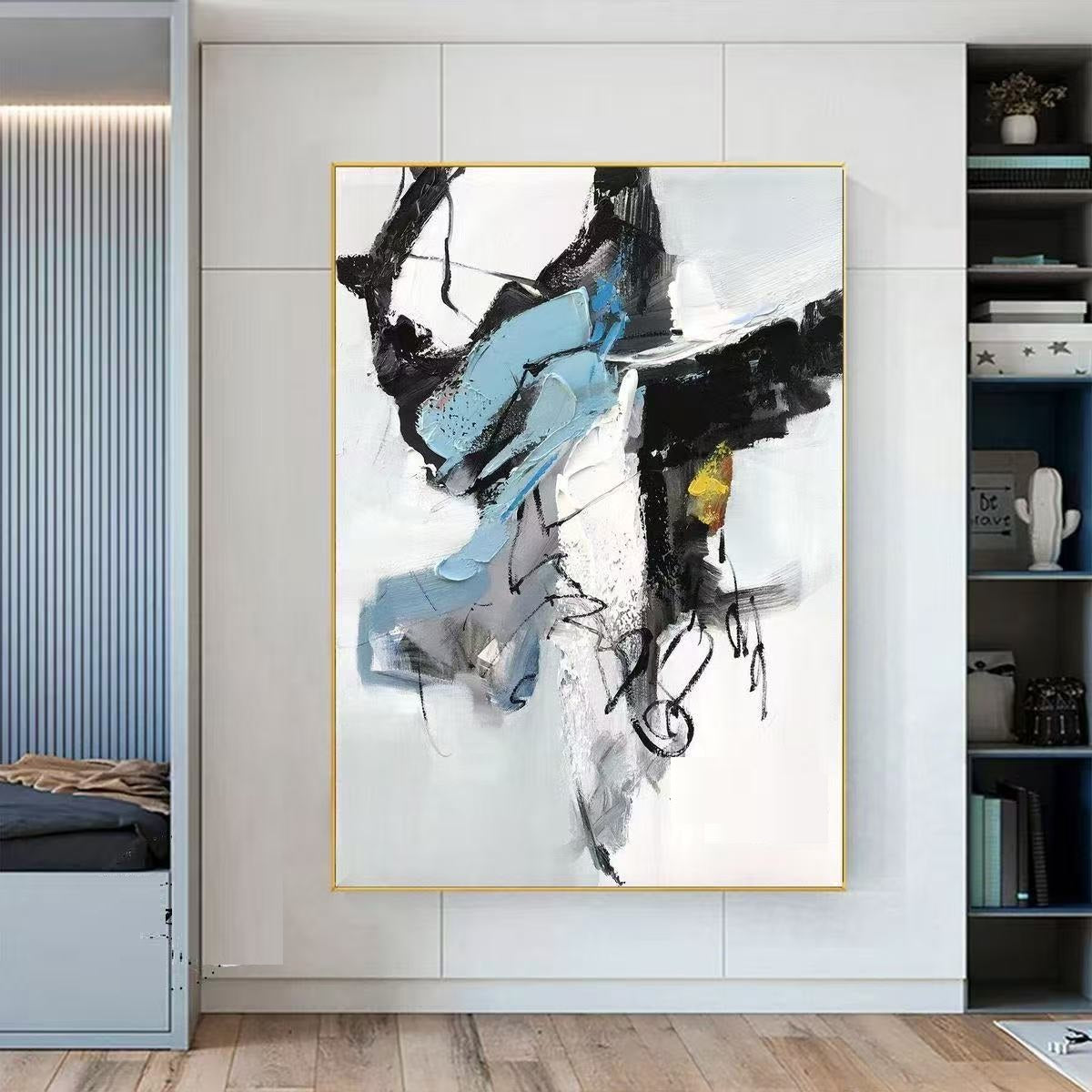 Handcrafted Abstract Painting Fine Wall Art For Homedecor AB1015