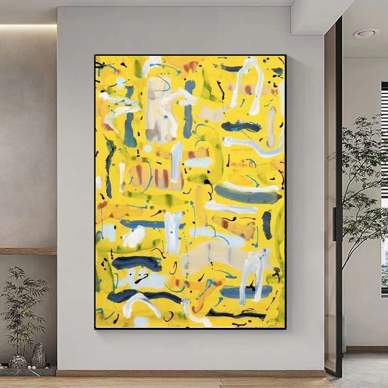 Handcrafted Abstract Painting Fine Wall Art For Homedecor AB1021A