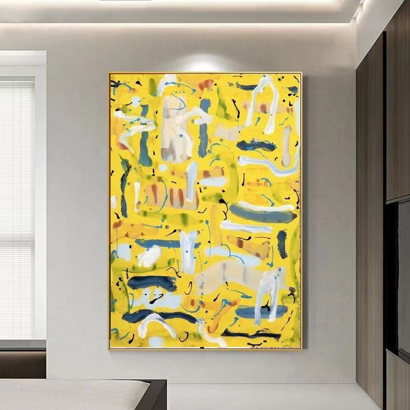 Handcrafted Abstract Painting Fine Wall Art For Homedecor AB1021A
