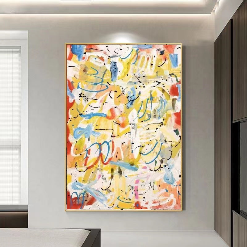 Handcrafted Abstract Painting Fine Wall Art For Homedecor AB1021C