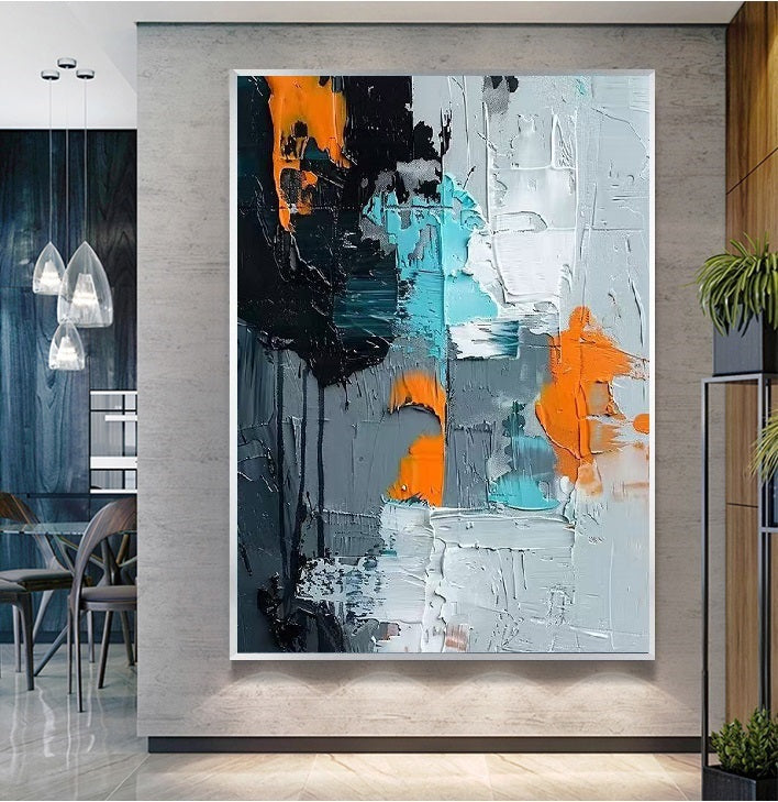 Handcrafted Abstract Painting Fine Wall Art For Homedecor AB1022