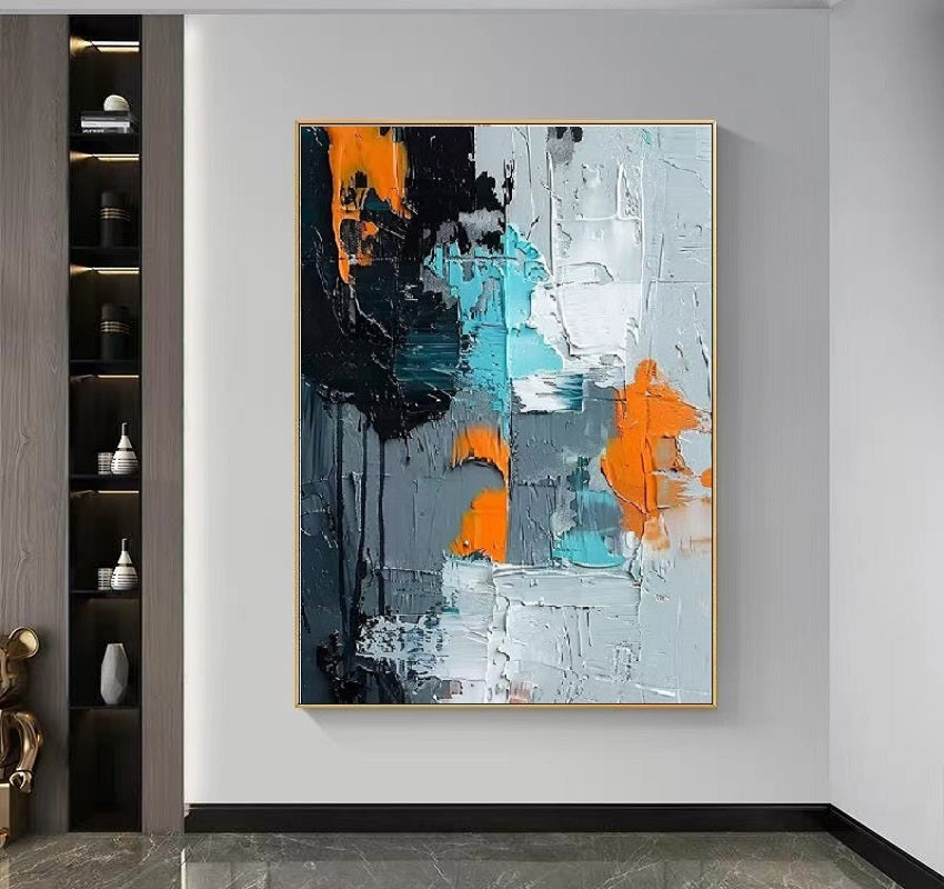 Handcrafted Abstract Painting Fine Wall Art For Homedecor AB1022