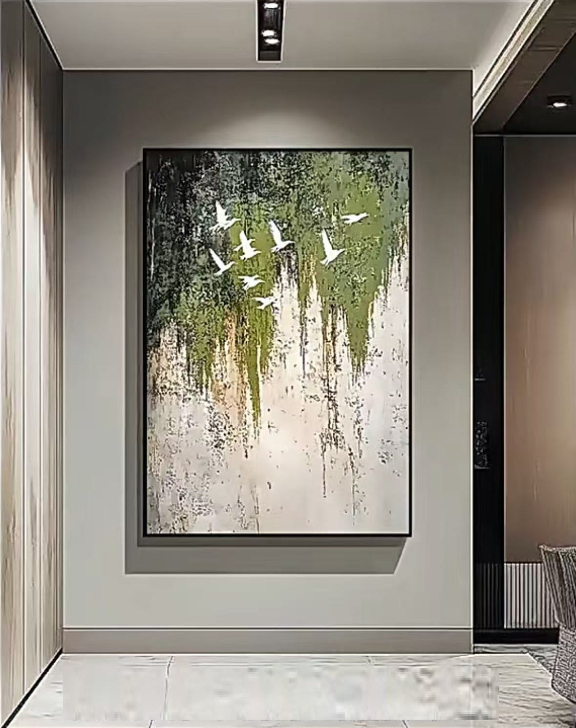 Handcrafted Abstract Painting Fine Wall Art For Homedecor AB1025