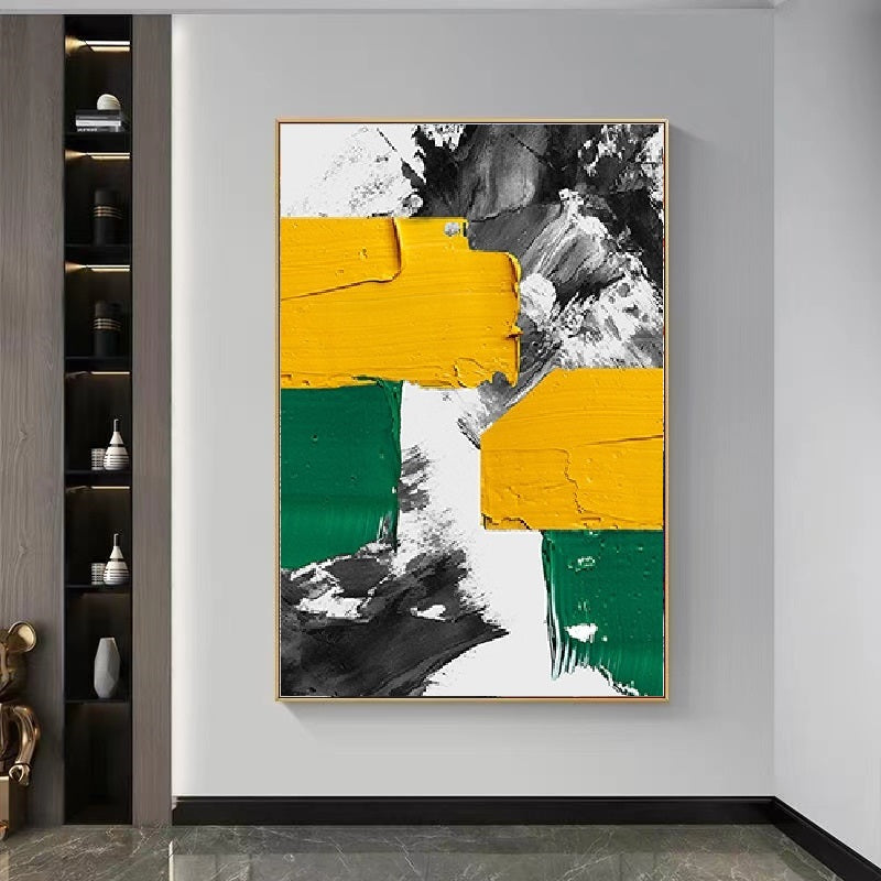 Handcrafted Abstract Painting Fine Wall Art For Homedecor AB1027C