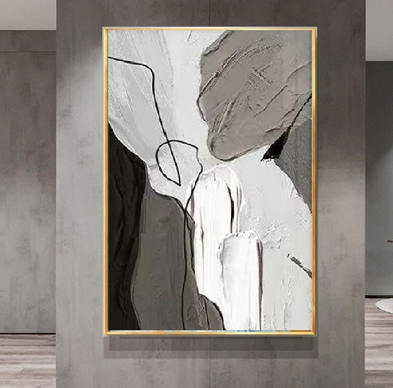 Handcrafted Abstract Painting Fine Wall Art For Homedecor AB1040B