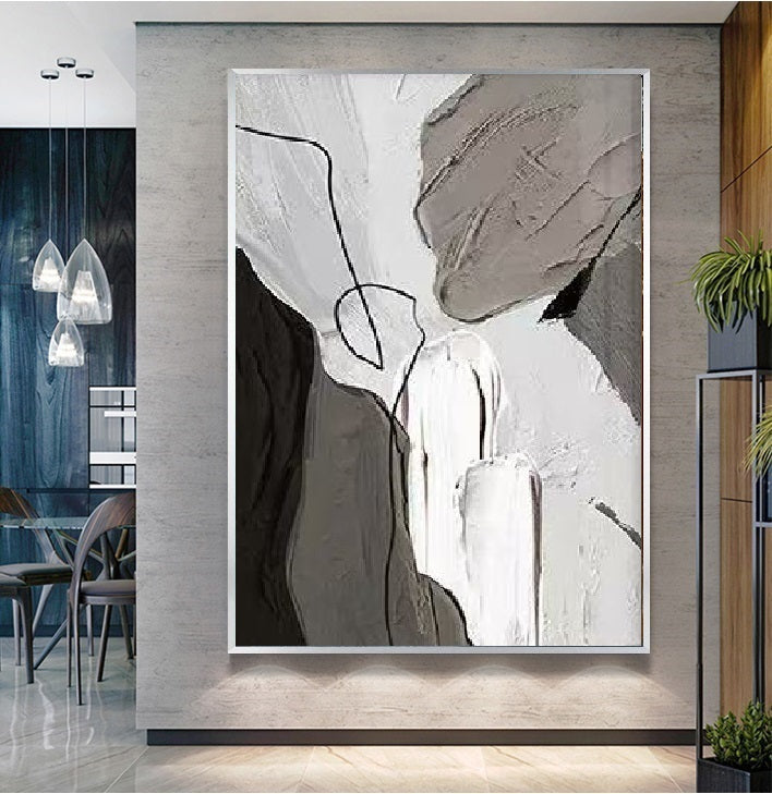 Handcrafted Abstract Painting Fine Wall Art For Homedecor AB1040B