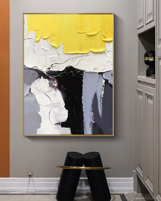 Handcrafted Abstract Painting Fine Wall Art For Homedecor AB1055