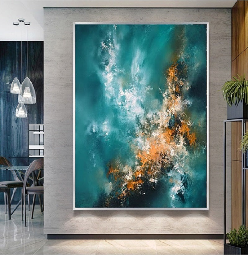 Handcrafted Abstract Painting Fine Wall Art For Homedecor AB1058